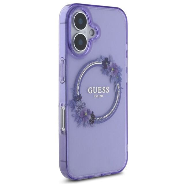 Husa pentru  iPhone 16 cu MagSafe Guess - IML Series - mov