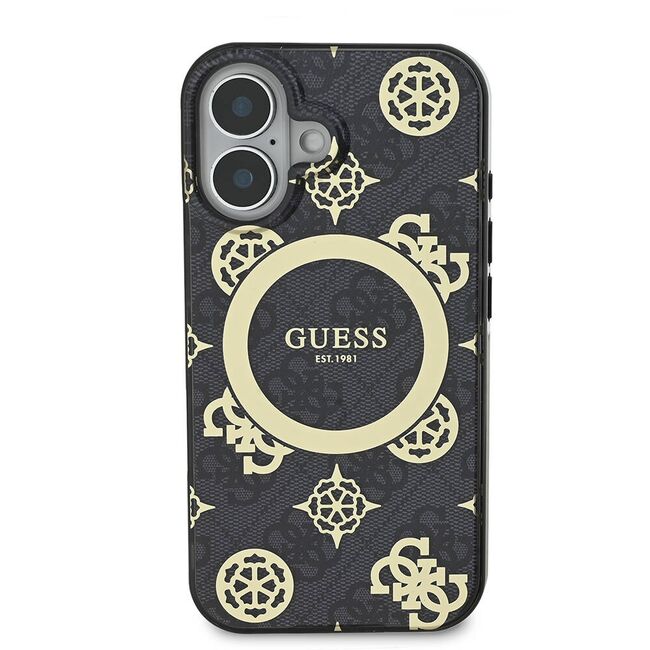 Husa pentru  iPhone 16 cu MagSafe Guess - IML Series - negru denim
