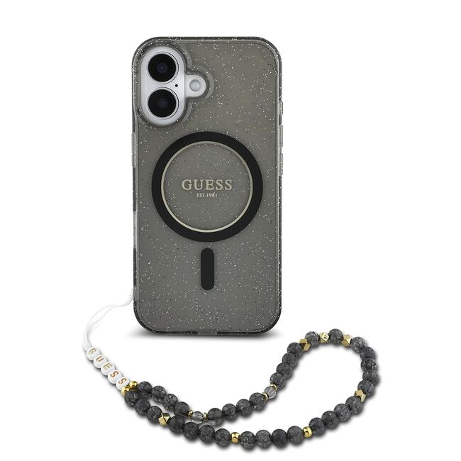 Husa pentru  iPhone 16 cu MagSafe Guess - IML Series - negru royal