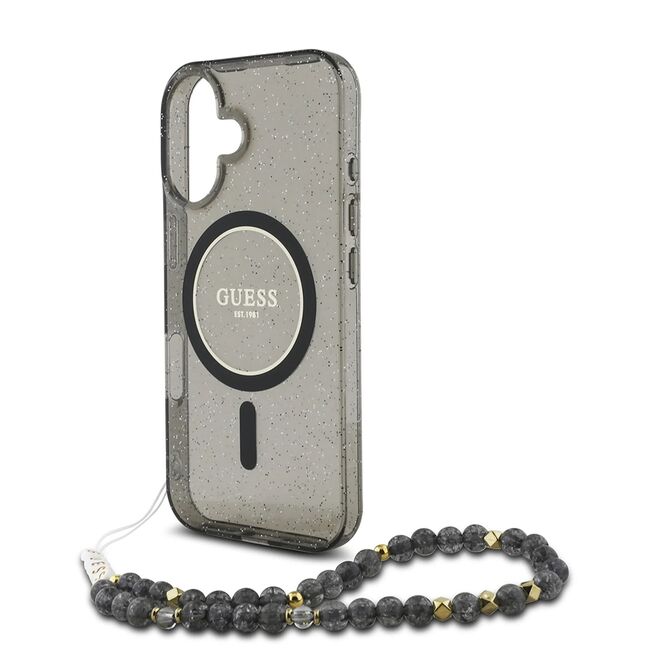 Husa pentru  iPhone 16 cu MagSafe Guess - IML Series - negru royal