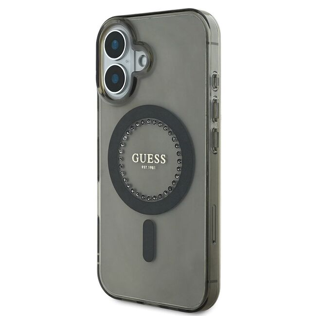 Husa pentru  iPhone 16 cu MagSafe Guess - IML Series - negru
