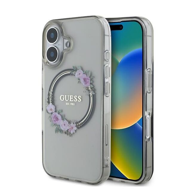 Husa pentru  iPhone 16 cu MagSafe Guess - IML Series - negru