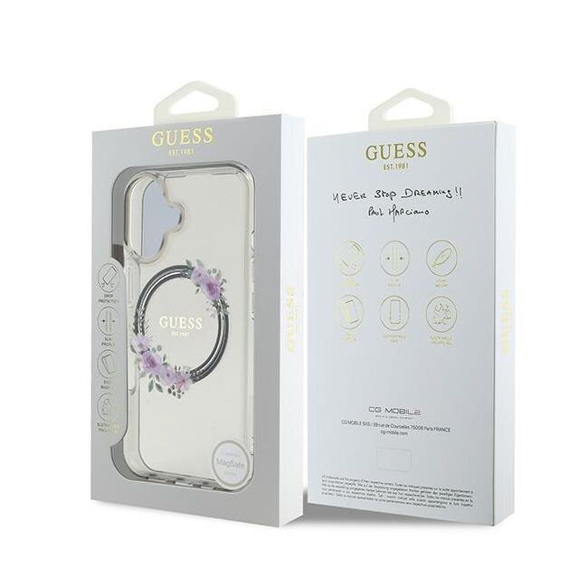 Husa pentru  iPhone 16 cu MagSafe Guess - IML Series - negru