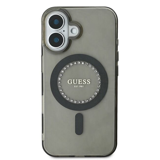 Husa pentru  iPhone 16 cu MagSafe Guess - IML Series - negru