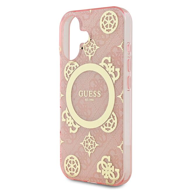 Husa pentru  iPhone 16 cu MagSafe Guess - IML Series - roz neo