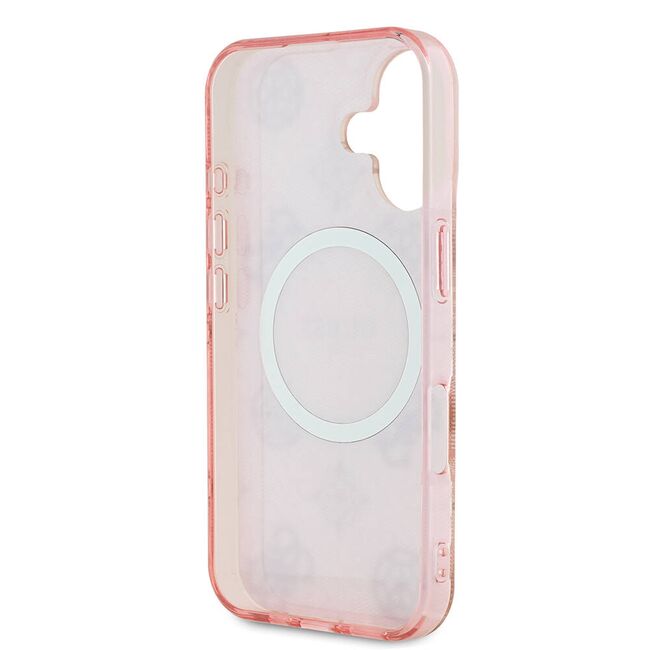 Husa pentru  iPhone 16 cu MagSafe Guess - IML Series - roz neo