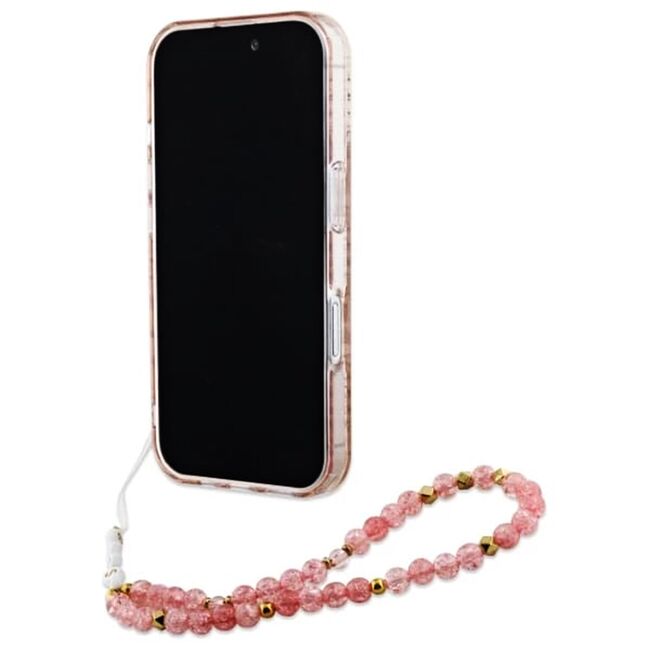 Husa pentru  iPhone 16 cu MagSafe Guess - IML Series - roz pudrat