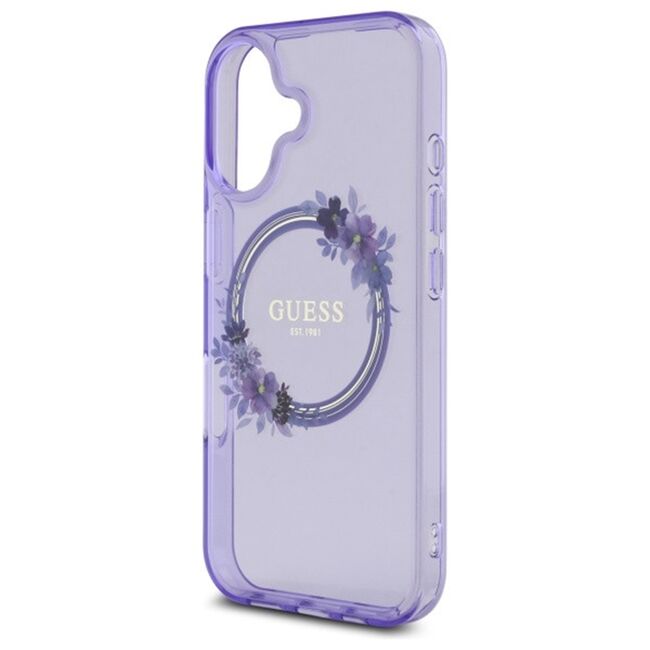 Husa pentru  iPhone 16 cu MagSafe Guess - IML Series - roz