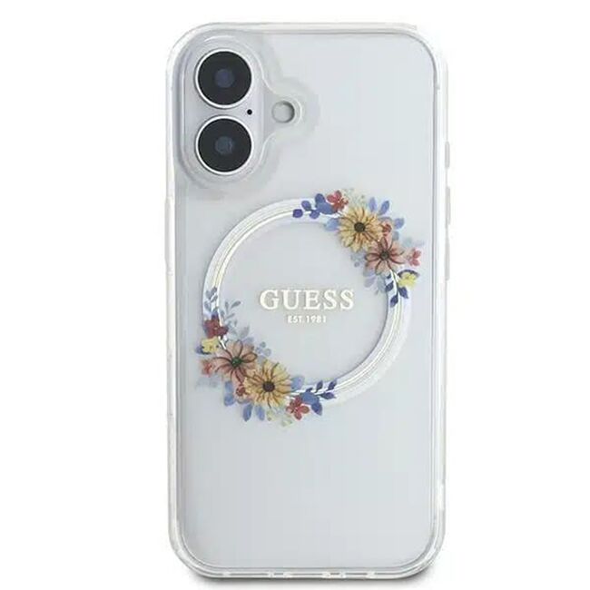 Husa pentru  iPhone 16 cu MagSafe Guess - IML Series - transparent