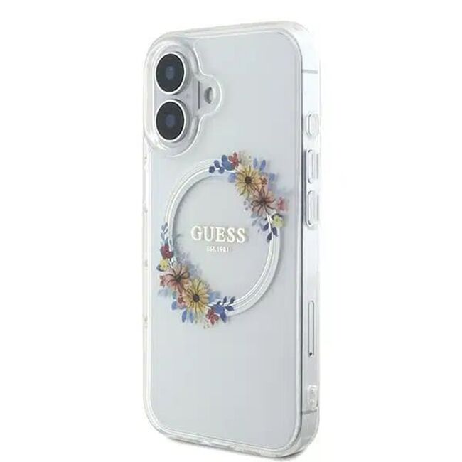Husa pentru  iPhone 16 cu MagSafe Guess - IML Series - transparent