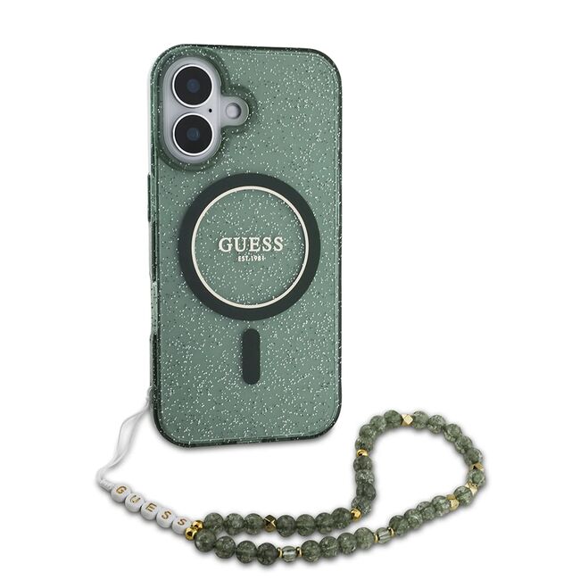 Husa pentru  iPhone 16 cu MagSafe Guess - IML Series - verde menta