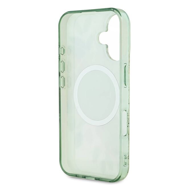 Husa pentru  iPhone 16 cu MagSafe Guess - IML Series - verde menta
