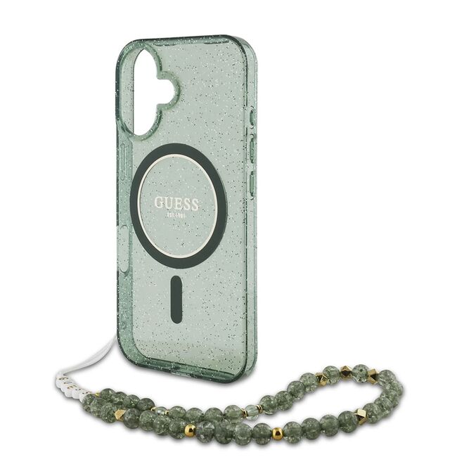 Husa pentru  iPhone 16 cu MagSafe Guess - IML Series - verde menta