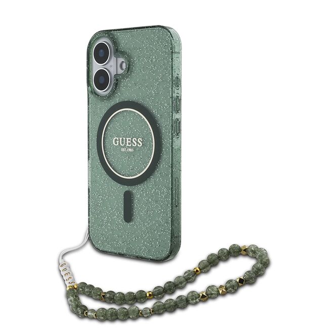 Husa pentru  iPhone 16 cu MagSafe Guess - IML Series - verde menta
