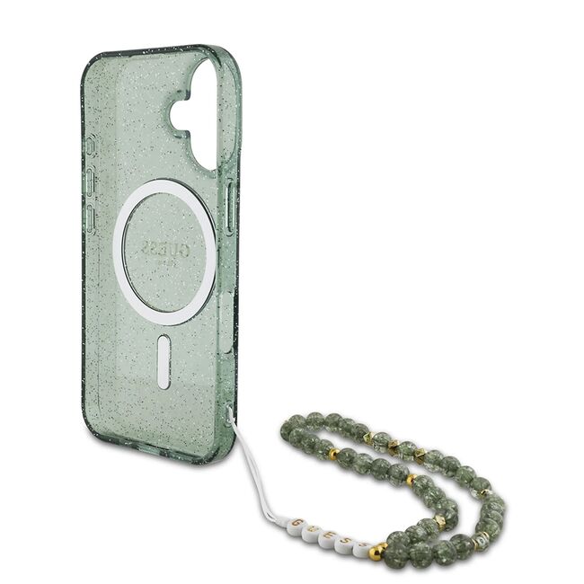 Husa pentru  iPhone 16 cu MagSafe Guess - IML Series - verde menta