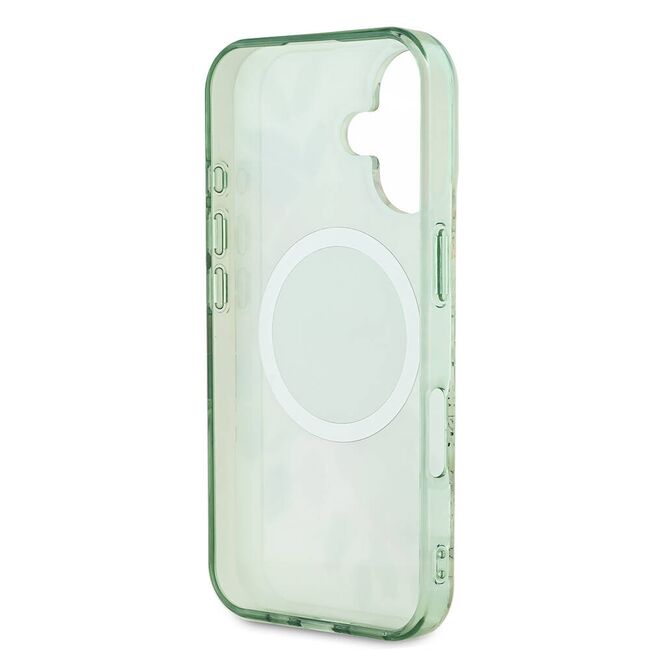 Husa pentru  iPhone 16 cu MagSafe Guess - IML Series - verde