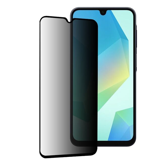 Folie sticla pentru  Samsung Galaxy A16 111D Privacy Full Glue, negru