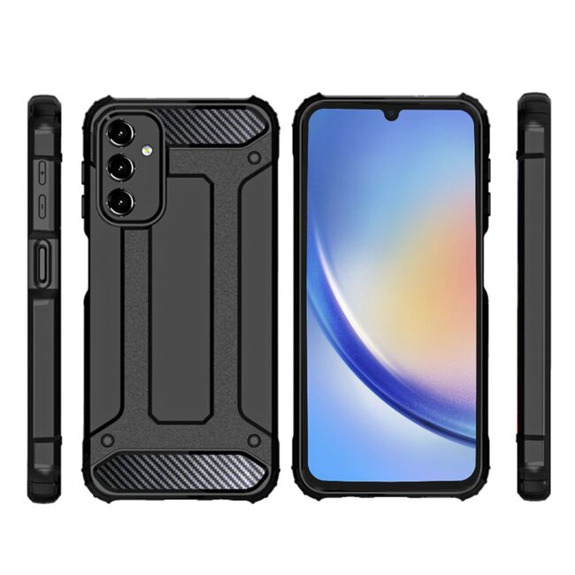 Husa pentru  Samsung Galaxy A16 Armor Tough Rugged - Negru