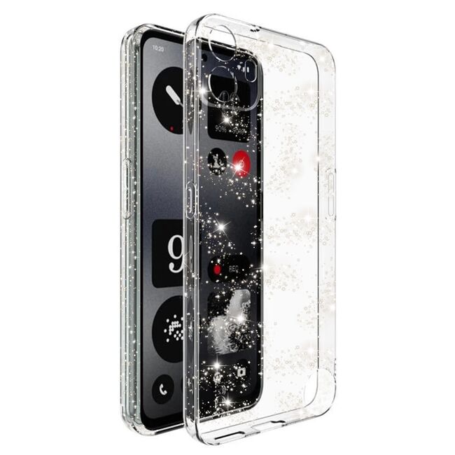 Husa pentru  Nothing CMF Phone 1 cu sclipici Liquid Crystal Glitter, transparent