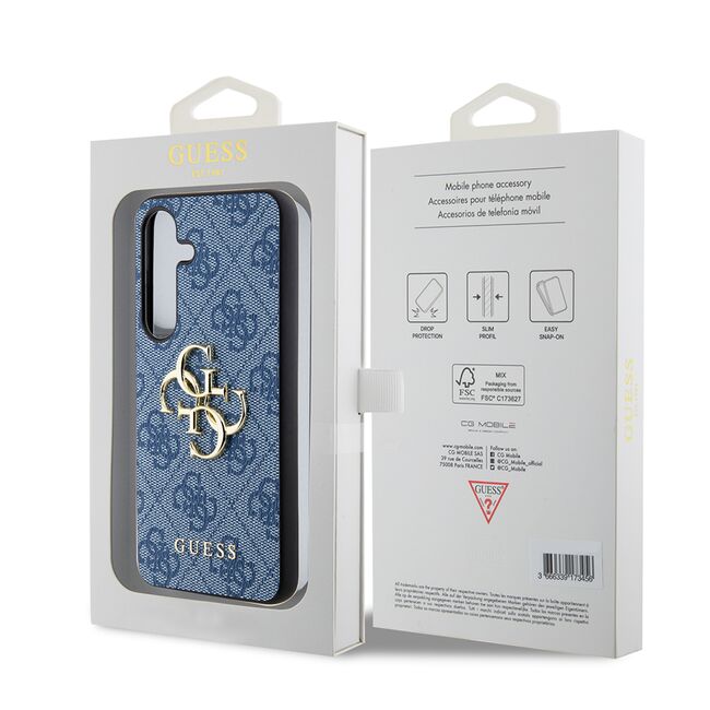 Husa pentru  Samsung Galaxy S24+ Plus Guess - Hardcase 4G Series - albastru