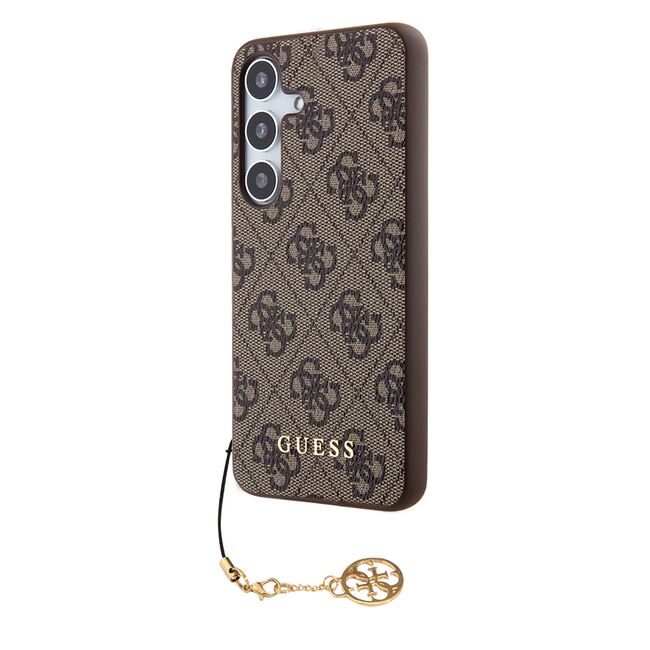 Husa pentru  Samsung Galaxy S24+ Plus Guess - Hardcase 4G Series - maro deschis