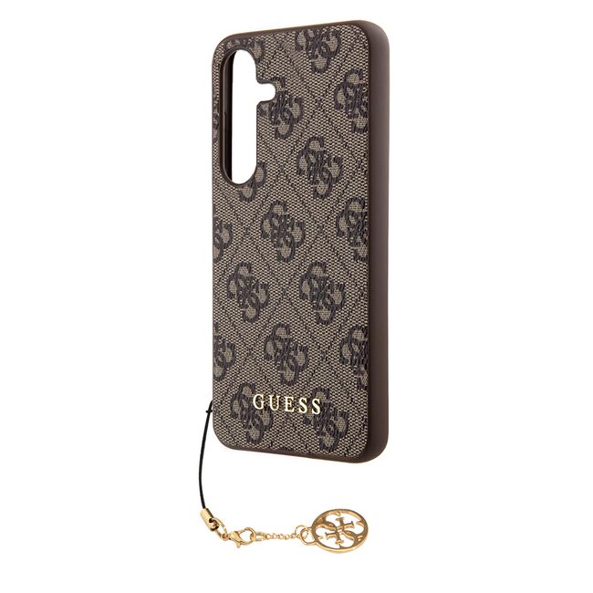 Husa pentru  Samsung Galaxy S24+ Plus Guess - Hardcase 4G Series - maro deschis