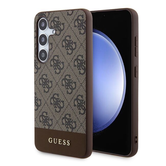 Husa pentru  Samsung Galaxy S24+ Plus Guess - Hardcase 4G Series - maro