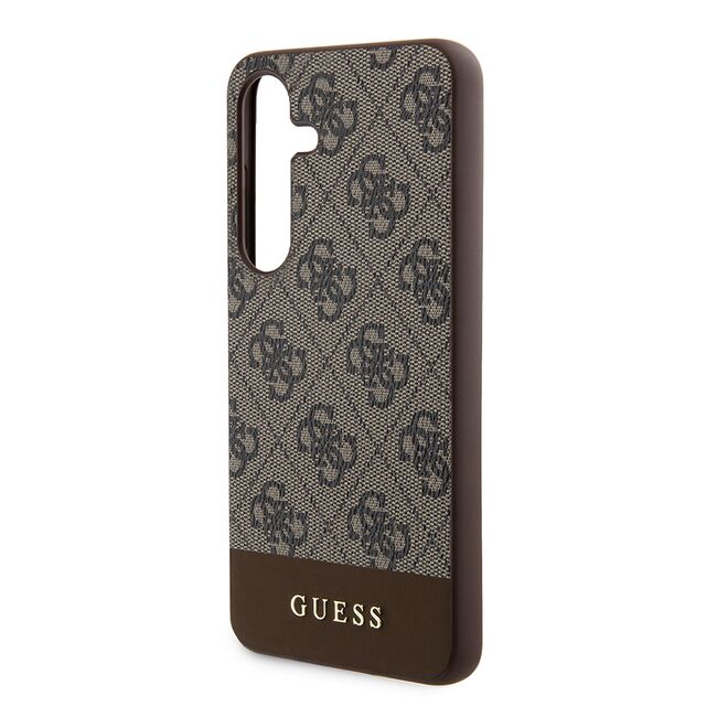 Husa pentru  Samsung Galaxy S24+ Plus Guess - Hardcase 4G Series - maro