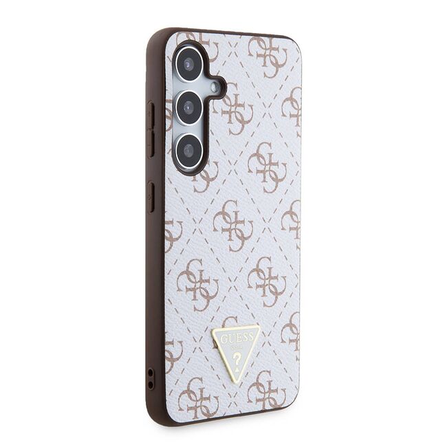 Husa pentru  Samsung Galaxy S24 Guess - Hardcase 4G Series - alb