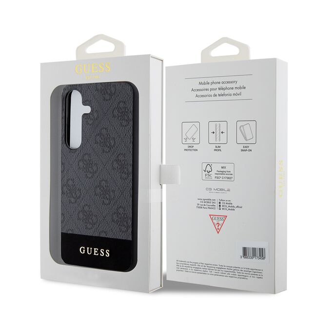 Husa pentru  Samsung Galaxy S24 Guess - Hardcase 4G Series - negru denim