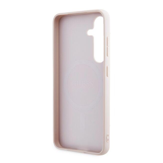 Husa pentru  Samsung Galaxy S24 Guess - Hardcase 4G Series - roz