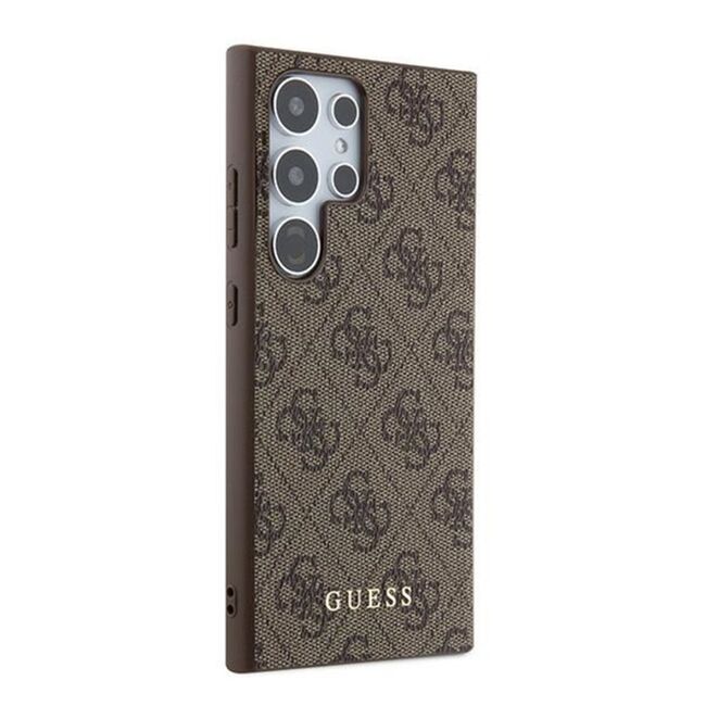 Husa pentru  Samsung Galaxy S24 Ultra Guess - Hardcase 4G Series - maro