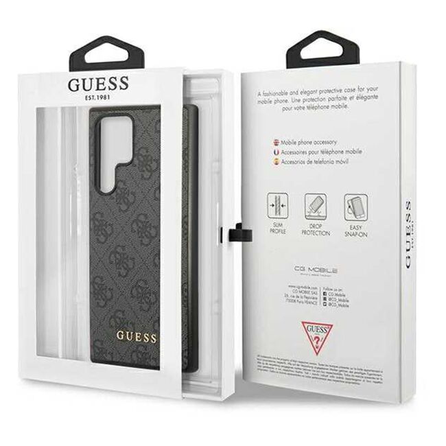Husa pentru  Samsung Galaxy S24 Ultra Guess - Hardcase 4G Series - negru denim