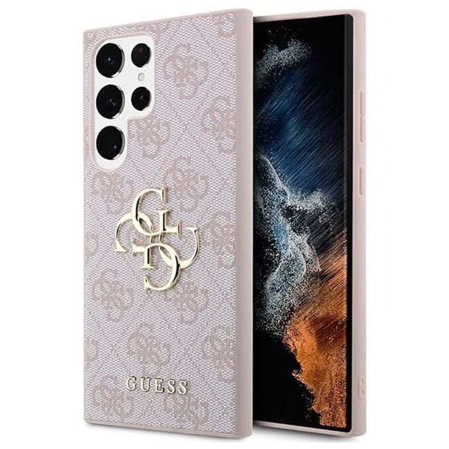 Husa pentru  Samsung Galaxy S24 Ultra Guess - Hardcase 4G Series - roz