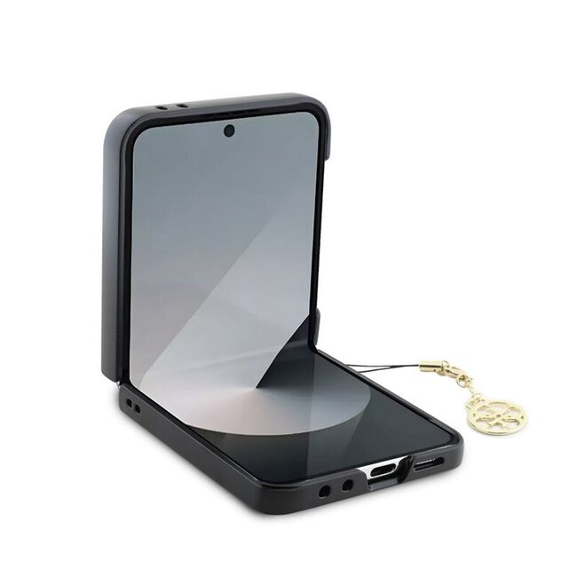 Husa pentru  Samsung Galaxy Z Flip 6 cu Guess - Hardcase 4G Series - maro