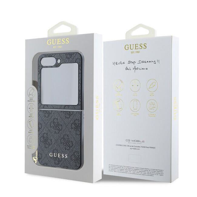 Husa pentru  Samsung Galaxy Z Flip 6 cu Guess - Hardcase 4G Series - negru