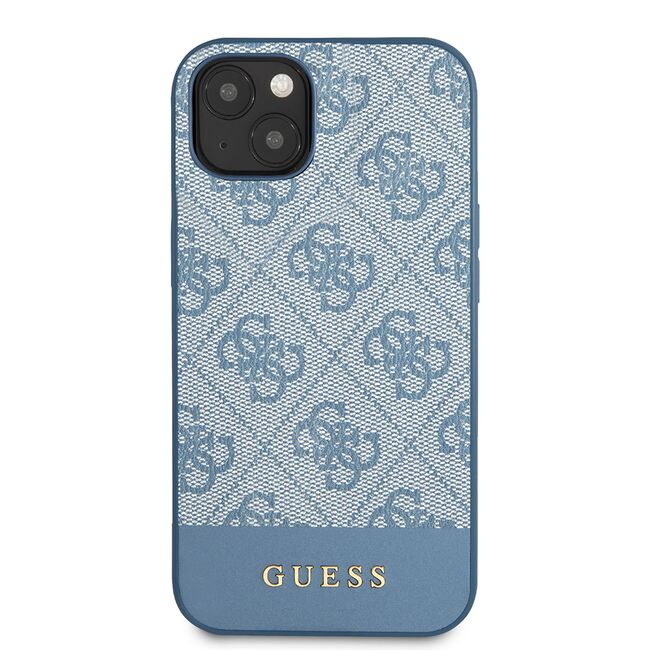 Husa pentru  iPhone 15 Guess - Hardcase 4G Series - albastru deschis
