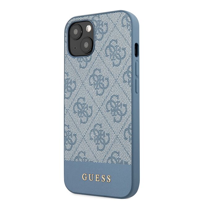 Husa pentru  iPhone 15 Guess - Hardcase 4G Series - albastru deschis