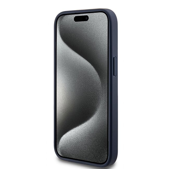 Husa pentru  iPhone 15 Guess - Hardcase 4G Series - albastru