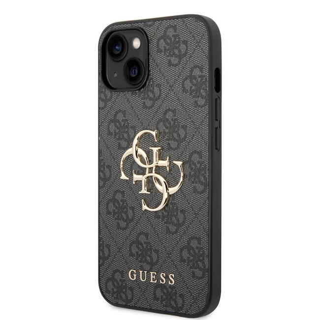 Husa pentru  iPhone 15 Guess - Hardcase 4G Series - gri mat