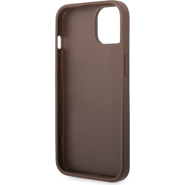 Husa pentru  iPhone 15 Guess - Hardcase 4G Series - maro deschis