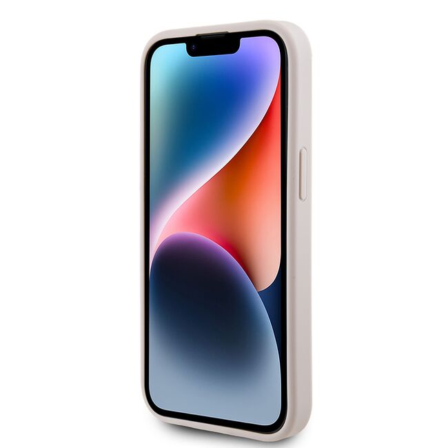 Husa pentru  iPhone 15 Guess - Hardcase 4G Series - roz neon