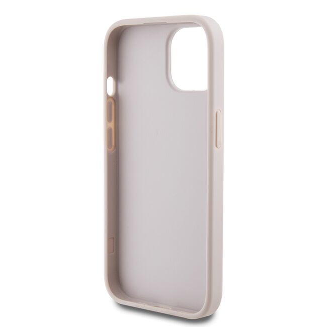 Husa pentru  iPhone 15 Guess - Hardcase 4G Series - roz neon
