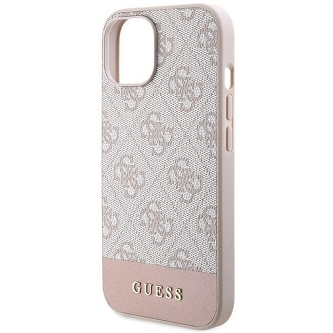 Husa pentru  iPhone 15 Guess - Hardcase 4G Series - roz