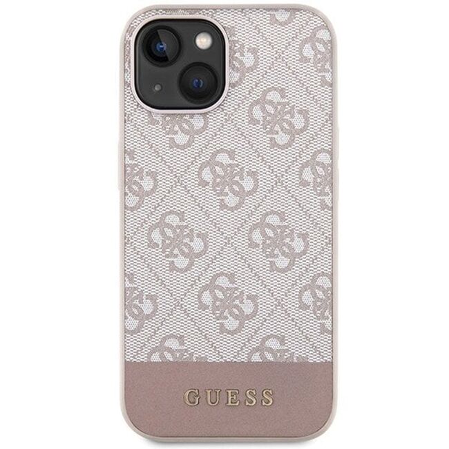Husa pentru  iPhone 15 Guess - Hardcase 4G Series - roz