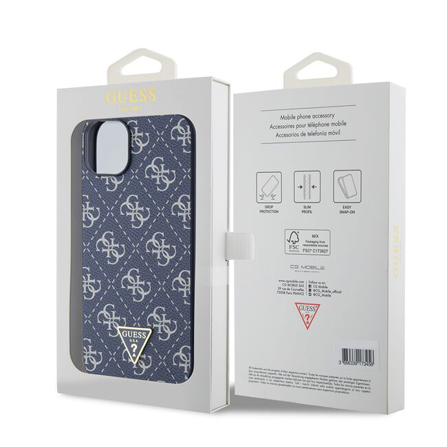 Husa pentru  iPhone 15 Plus Guess - Hardcase 4G Series - albastru
