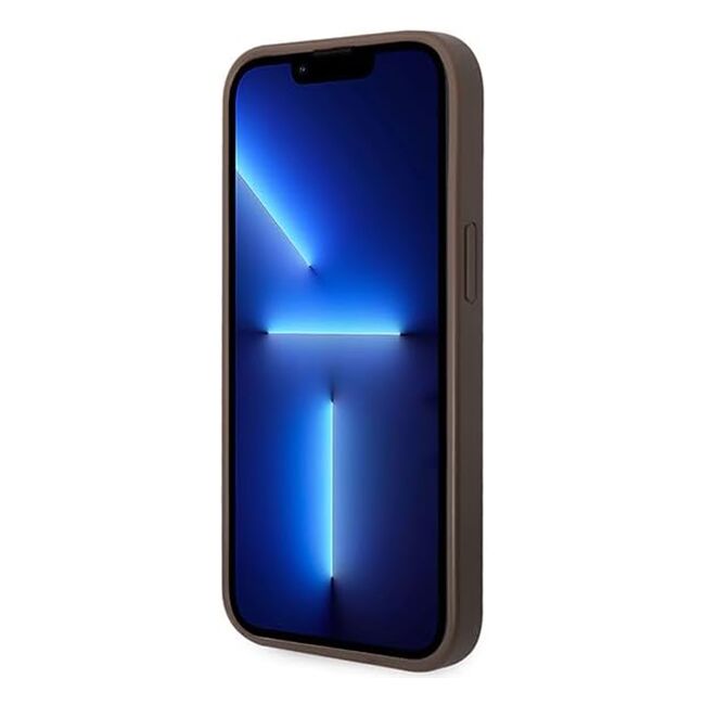 Husa pentru  iPhone 15 Plus Guess - Hardcase 4G Series - maro