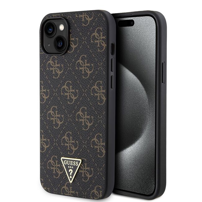 Husa pentru  iPhone 15 Plus Guess - Hardcase 4G Series - negru