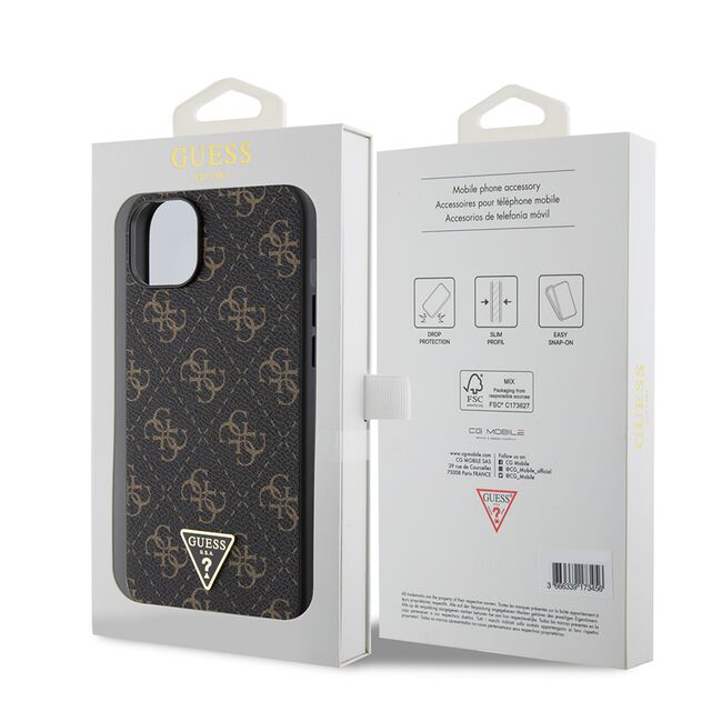 Husa pentru  iPhone 15 Plus Guess - Hardcase 4G Series - negru