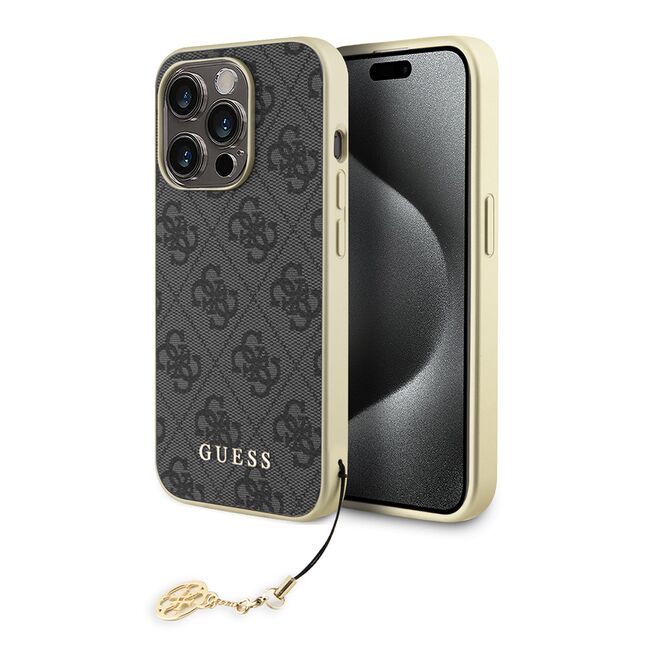 Husa pentru  iPhone 15 Pro Guess - Hardcase 4G Series - grey